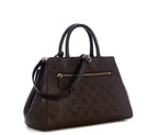 Borsa donna Guess mano/spalla Blake large satchel brown logo B27GU125 PD222207