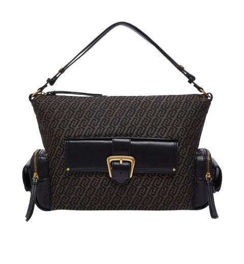 Borsa donna Liu-jo Rocsana M Hobo testa di moro B27LJ03 AF6016 T378A