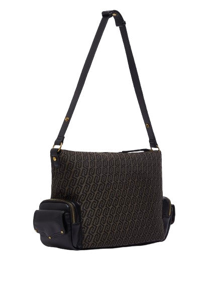 Borsa donna Liu-jo Rocsana M Hobo testa di moro B27LJ03 AF6016 T378A