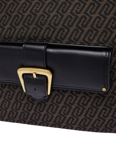 Borsa donna Liu-jo Rocsana M Hobo testa di moro B27LJ03 AF6016 T378A