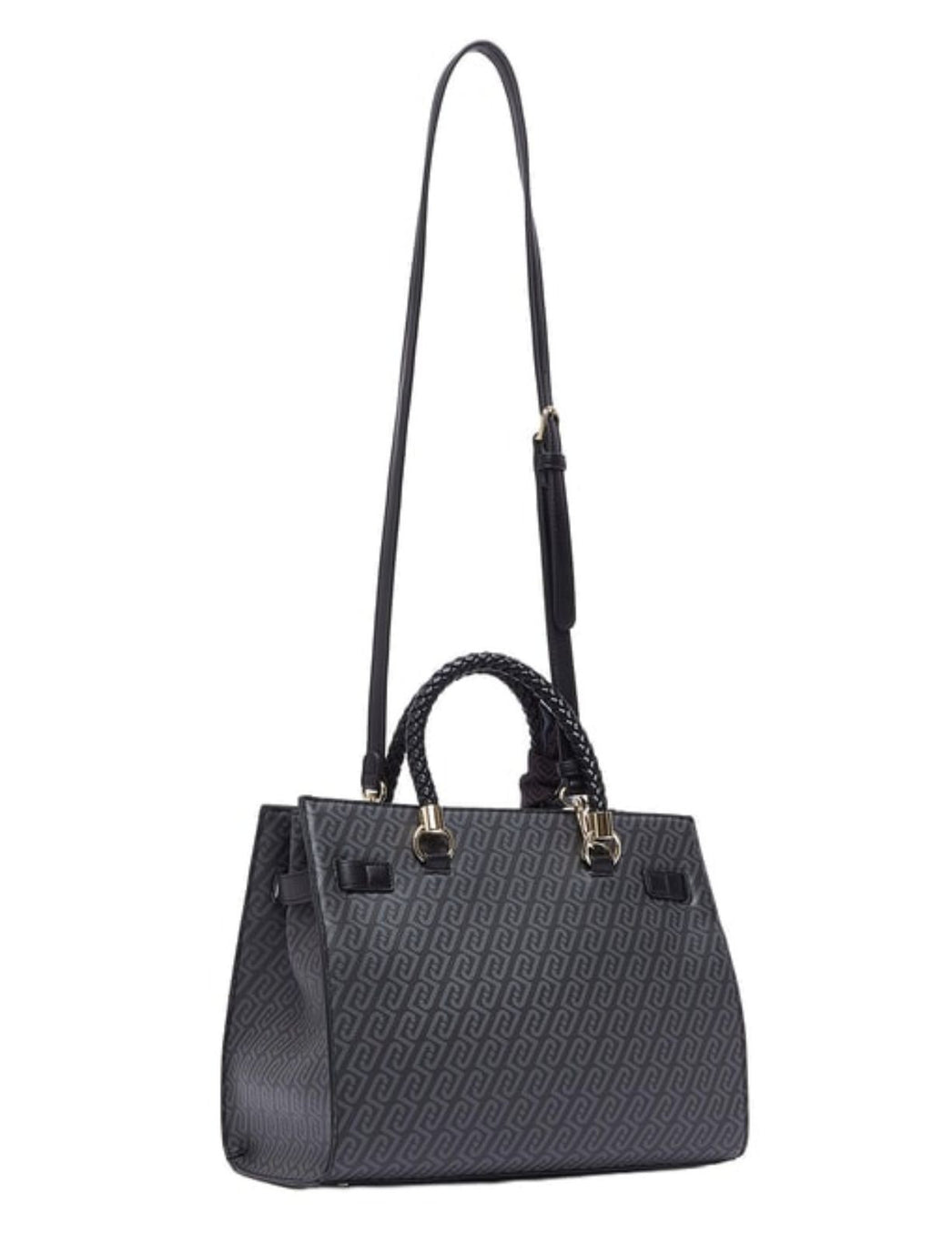 Borsa donna Liu-jo M tote Manhattan suede nero B27LJ23 AF6086 E1137 22222