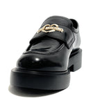 Scarpe Love Moschino mocassino donna in pelle nero D27MO02 JA10404G1PJD0000