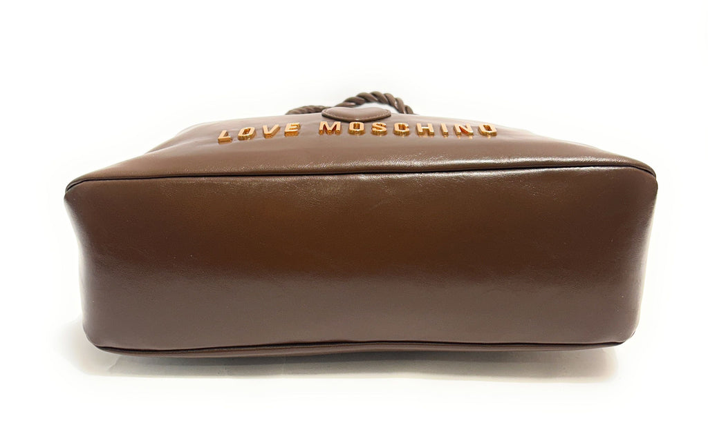 Borsa donna Love Moschino Recycled leather marrone B27MO08 JC4133PP1PL1130A