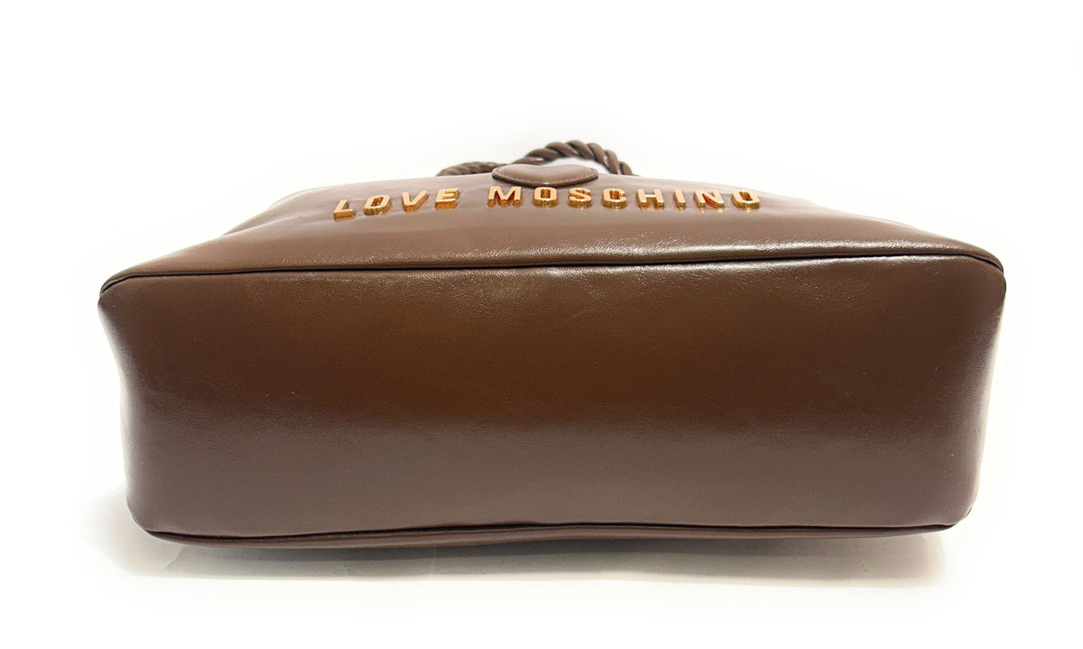 Borsa donna Love Moschino Recycled leather marrone B27MO08 JC4133PP1PL1130A