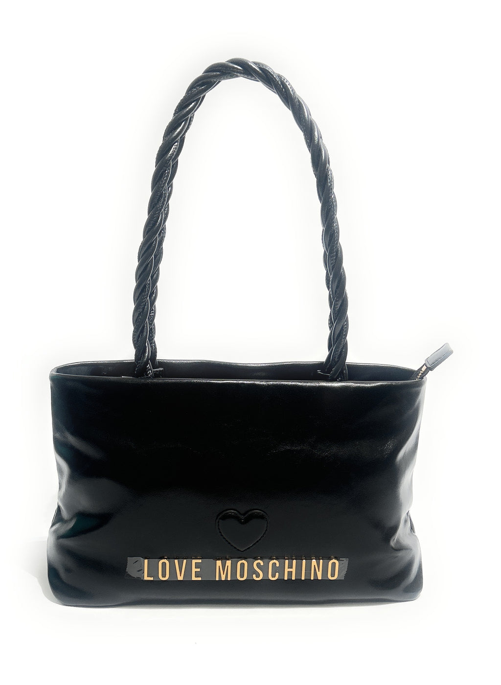 Borsa donna Love Moschino Recycled leather nero B27MO14 JC4133PP1PL1100A