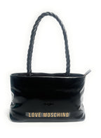 Borsa donna Love Moschino Recycled leather nero B27MO14 JC4133PP1PL1100A