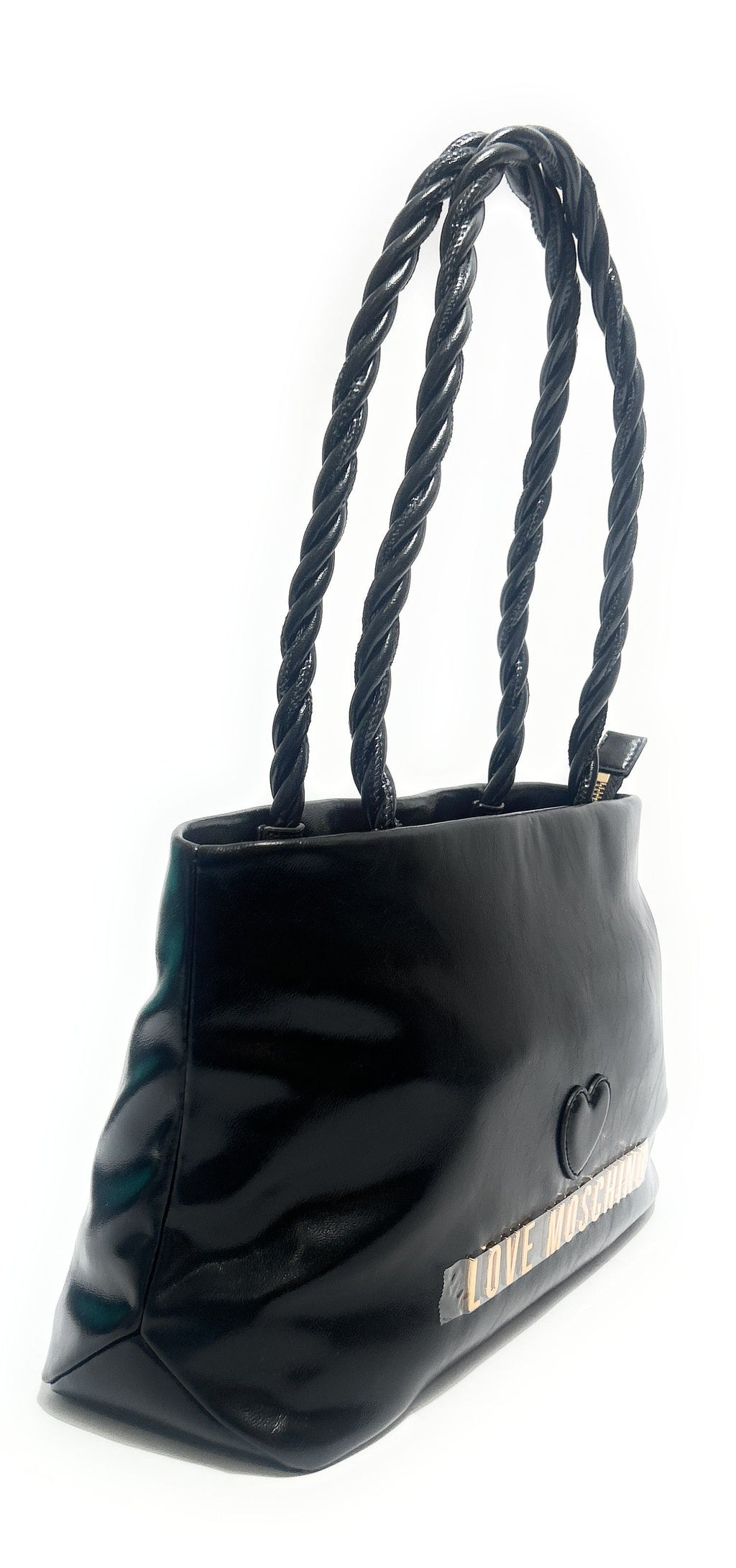 Borsa donna Love Moschino Recycled leather nero B27MO14 JC4133PP1PL1100A