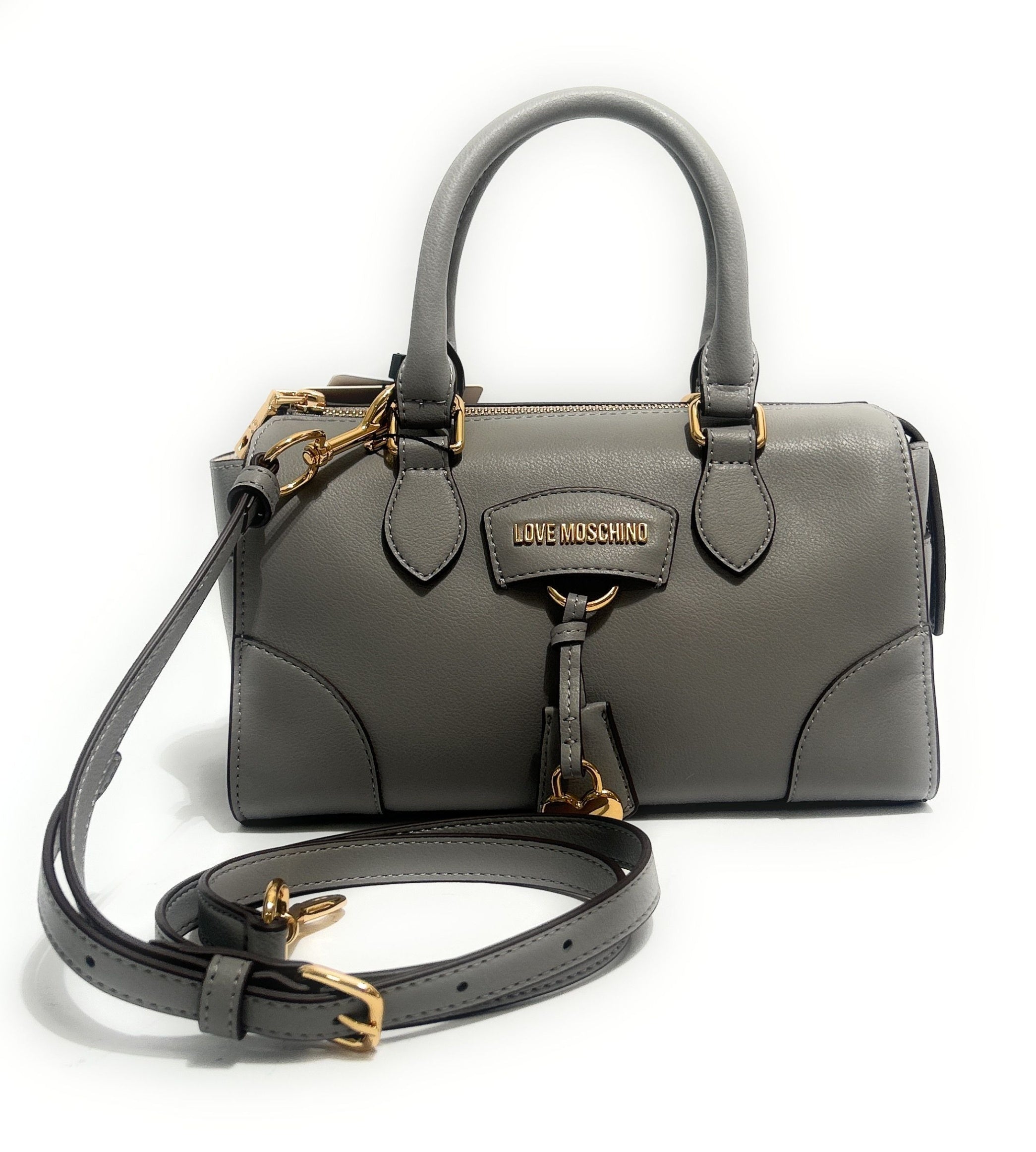 Borsa donna a mano/ tracolla Love Moschino pelle grigio B27MO11 JC4157PP1PL1301A