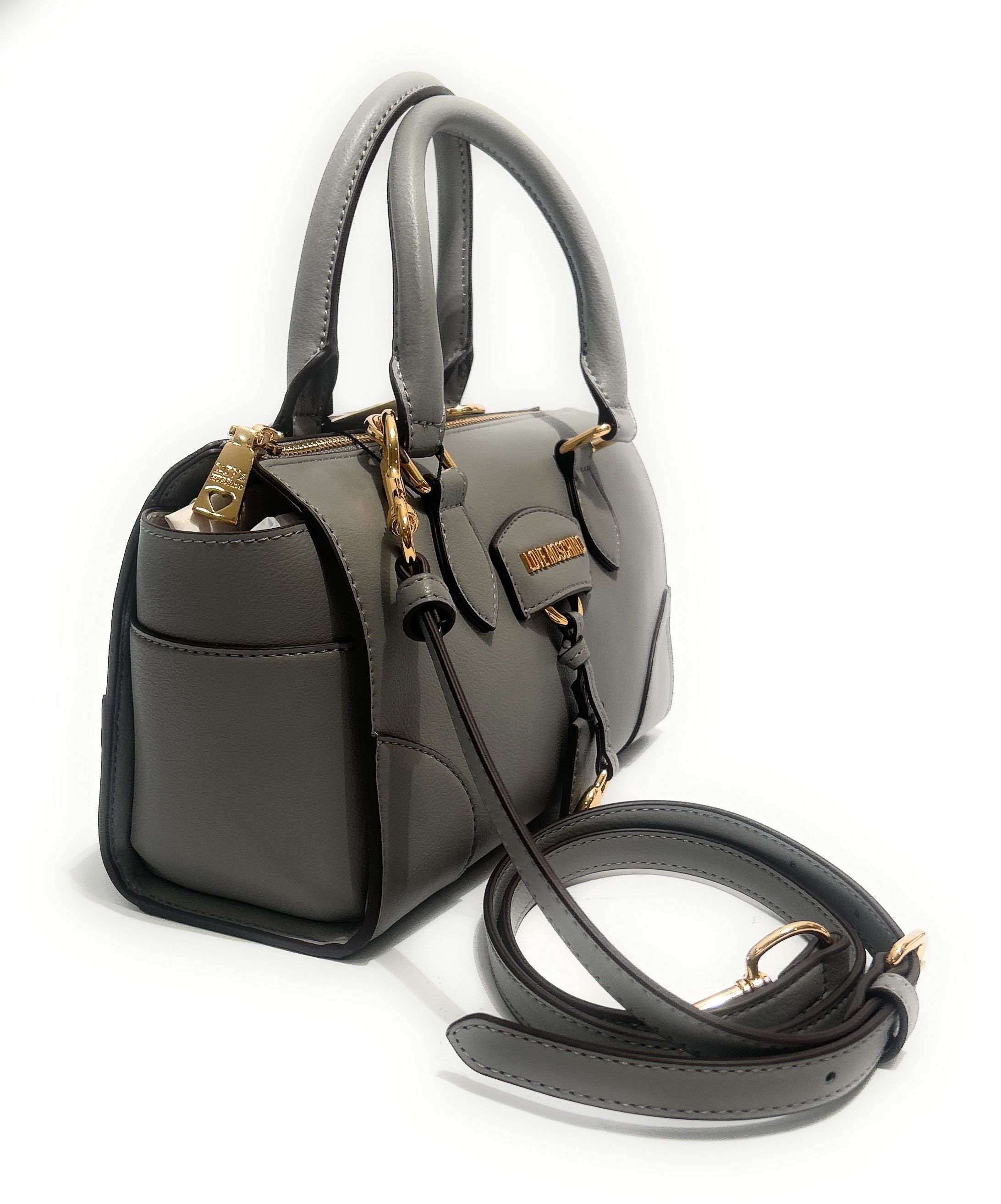 Borsa donna a mano/ tracolla Love Moschino pelle grigio B27MO11 JC4157PP1PL1301A