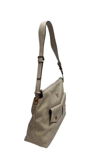Borsa donna Guess a spalla Blake hobo bone logo B27GU119 PD222202