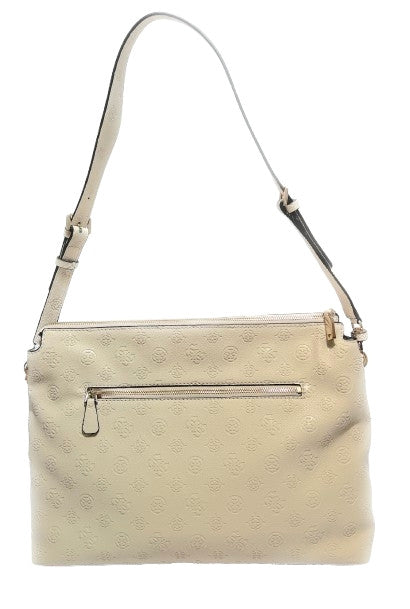 Borsa donna Guess a spalla Blake hobo bone logo B27GU119 PD222202