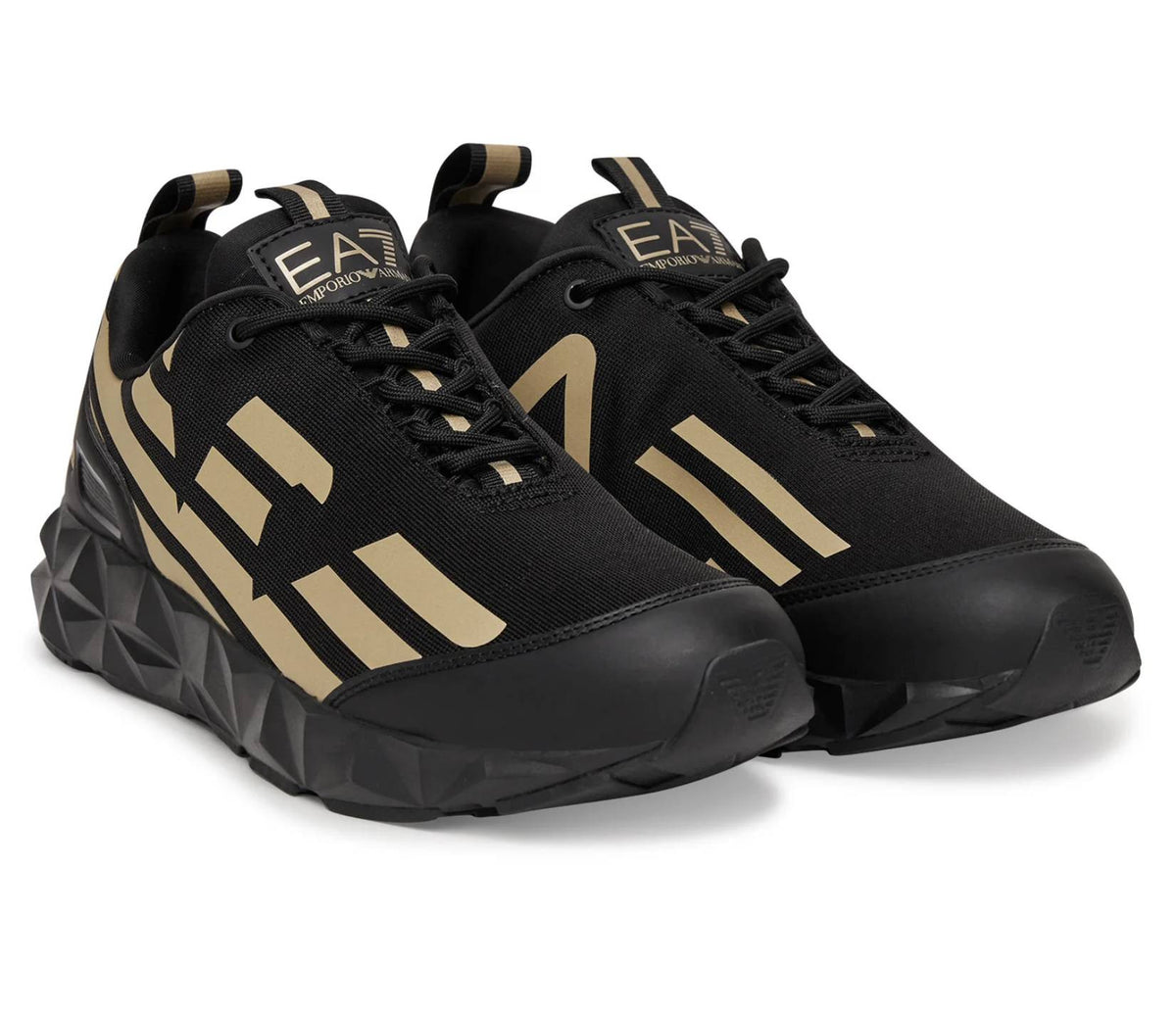 Sneaker EA7 Emporio Armani Ultimate C2 Kombat Core triple black/ light gold U27EA01 X8X217 XK433 R969