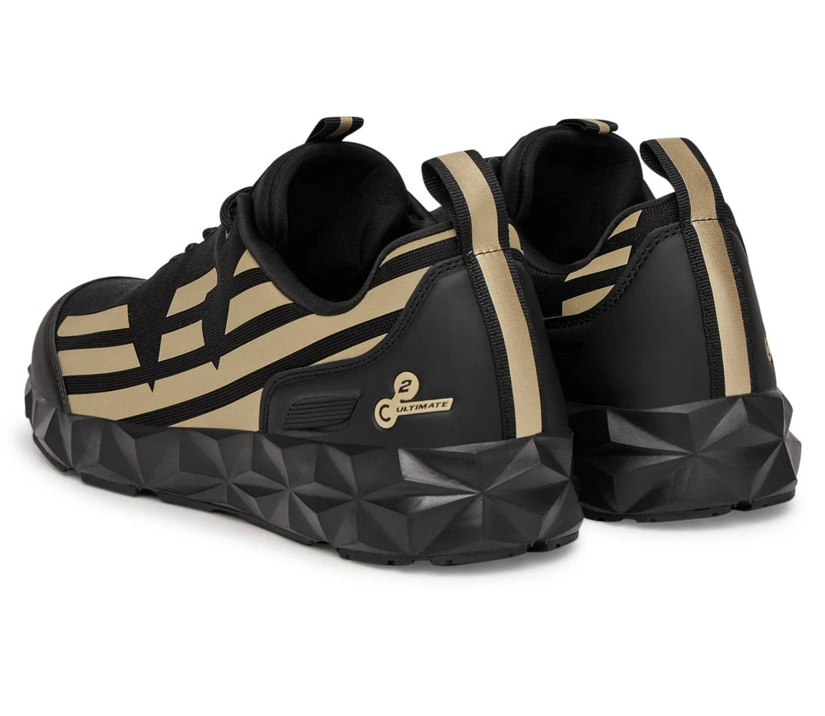 Sneaker EA7 Emporio Armani Ultimate C2 Kombat Core triple black/ light gold U27EA01 X8X217 XK433 R969