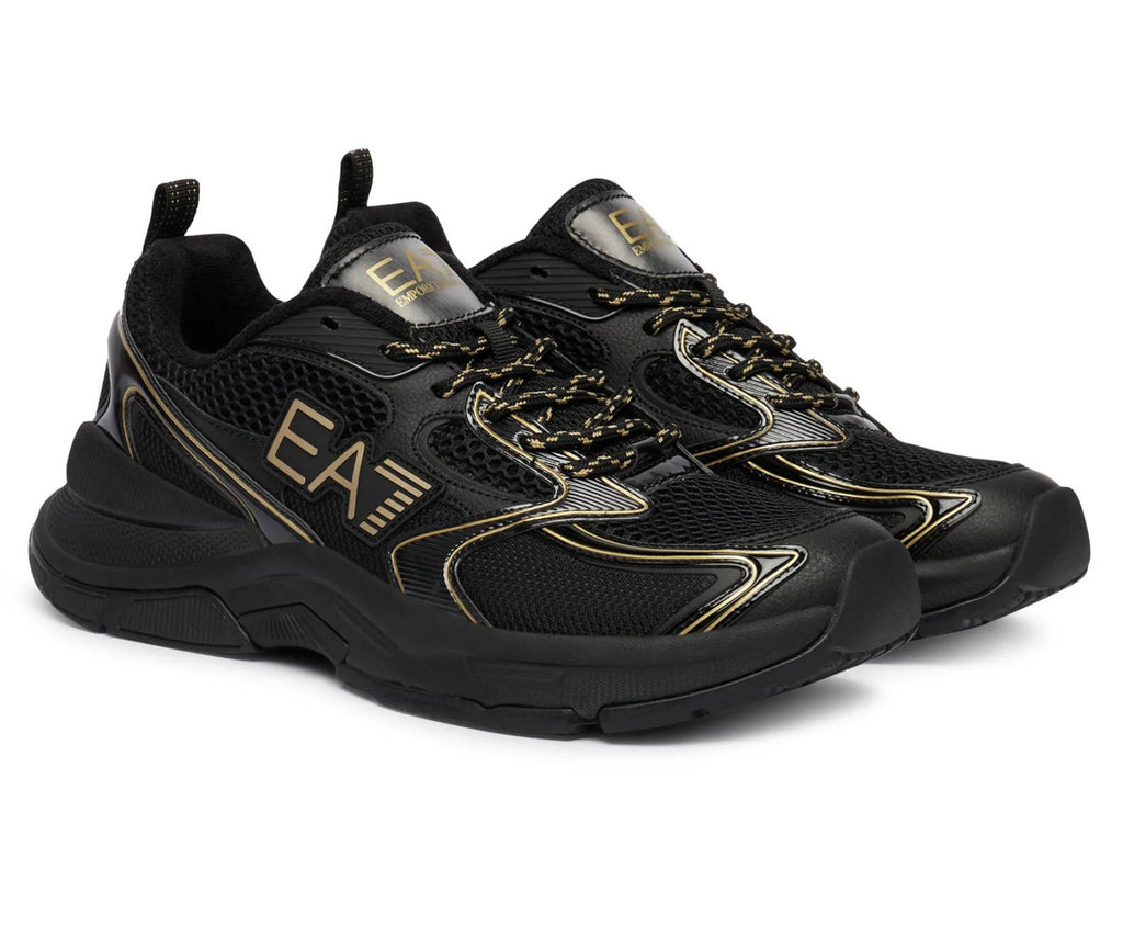 Sneaker EA7 Emporio Armani Predator triple black/ gold unisex U27EA03 X8X249 XK446 MZ177