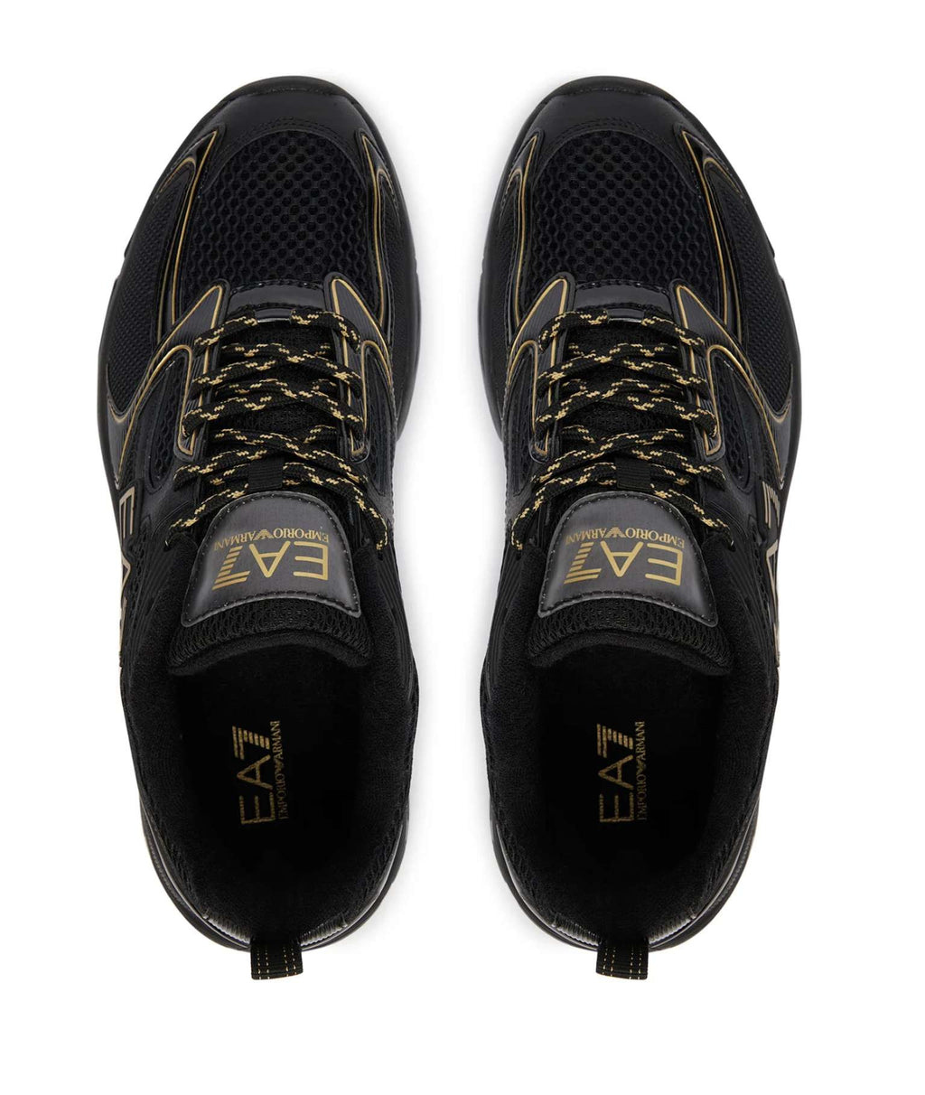 Sneaker EA7 Emporio Armani Predator triple black/ gold unisex U27EA03 X8X249 XK446 MZ177