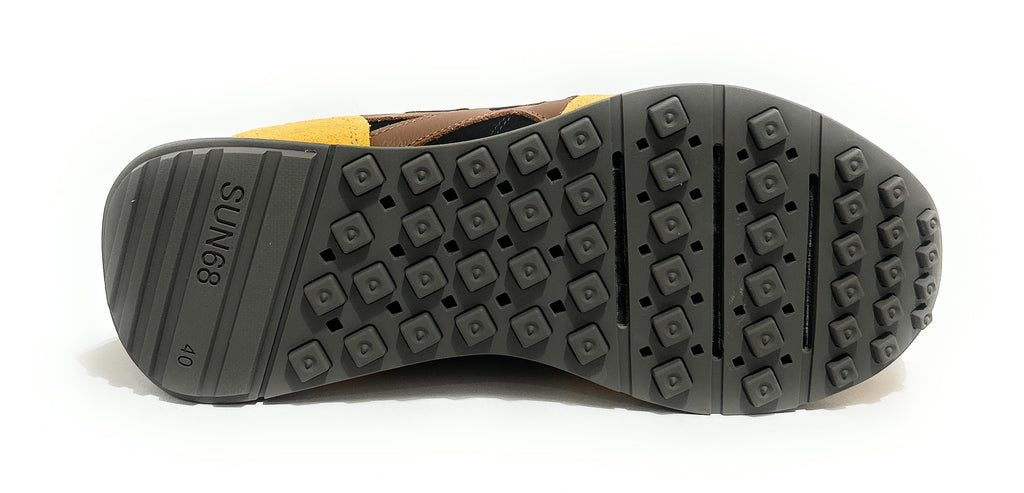 Sneaker uomo Sun68 Jaki bicolor giallo sole U27SU06 Z46122