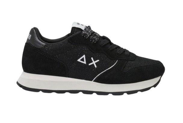 Sneaker Sun68 Ally glitter textile 11 nero D27SU10 Z46204