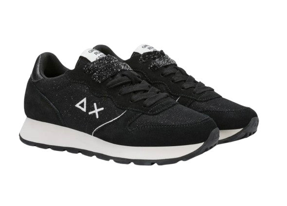 Sneaker Sun68 Ally glitter textile 11 nero D27SU10 Z46204
