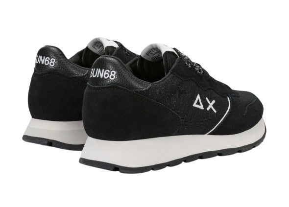 Sneaker Sun68 Ally glitter textile 11 nero D27SU10 Z46204