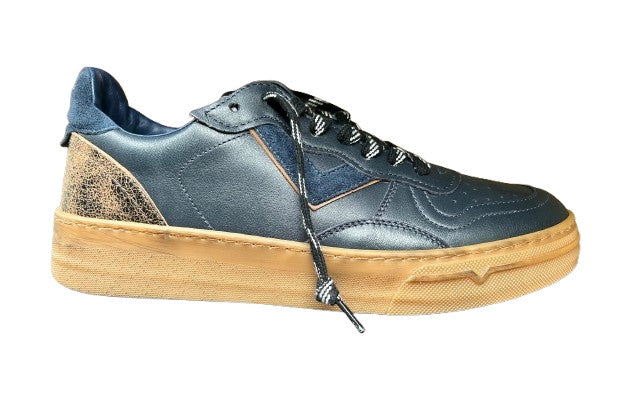 Scarpe uomo 4B12 sneaker blu/ brown U27QB04 HYPER-U3023