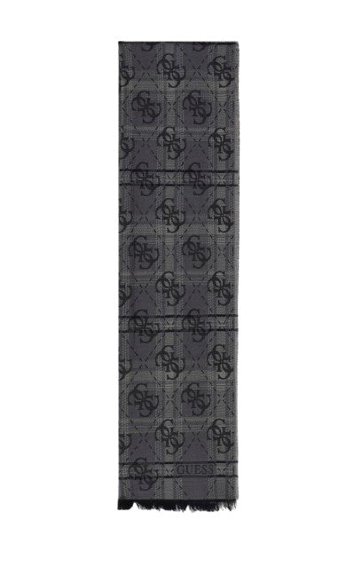 Foulard Guess unisex jacquard grigio/nero C27GU06 AM9621VIS03