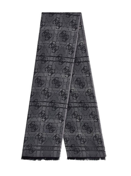 Foulard Guess unisex jacquard grigio/nero C27GU06 AM9621VIS03