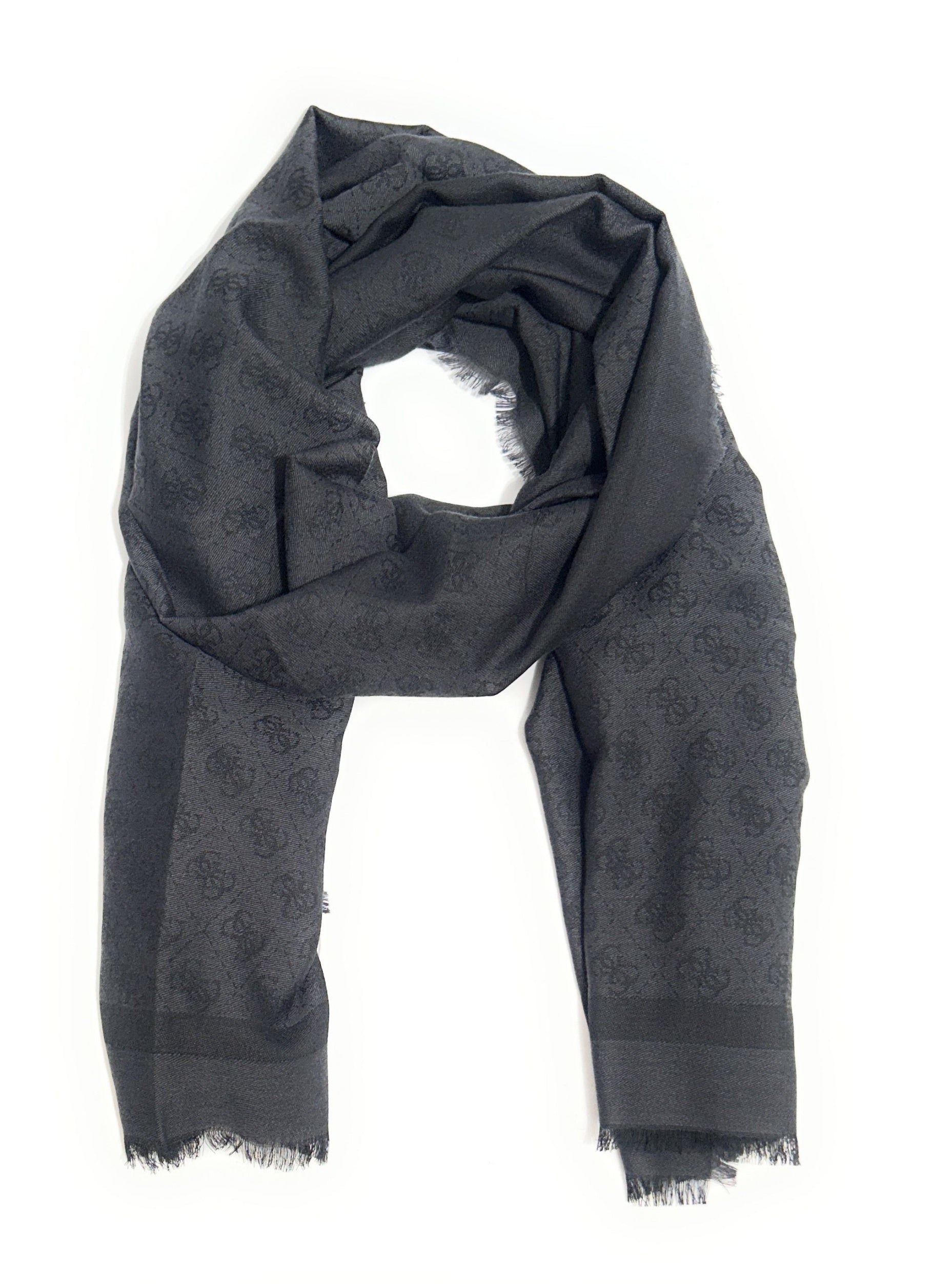 Foulard donna Guess Milano nero multilogo C27GU01 AM9617POL03