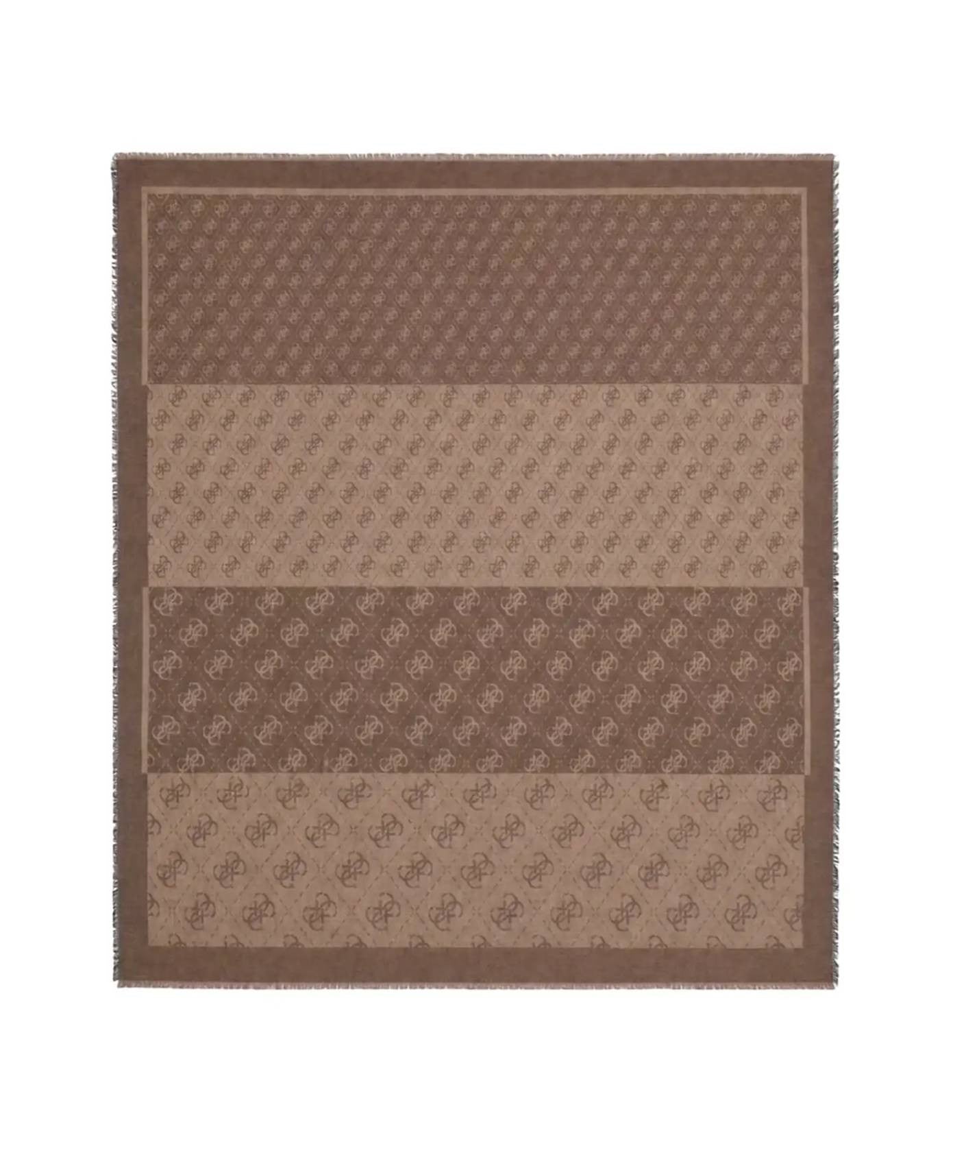 Foulard donna Guess Lindsey jacquard marrone multilogo C27GU09 AW5526VIS03
