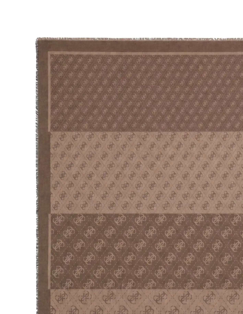 Foulard donna Guess Lindsey jacquard marrone multilogo C27GU09 AW5526VIS03