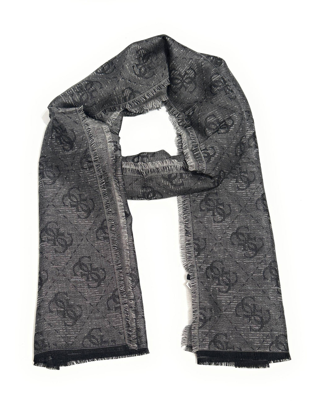 Foulard unisex Guess Boston jacquard nero multilogo C27GU08 AM9618MOD03