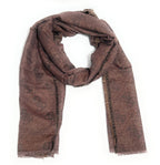 Foulard unisex Guess Boston jacquard marrone multilogo C27GU07 AM9618MOD03