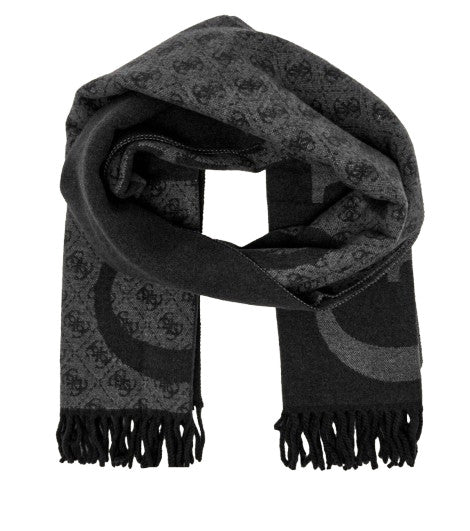 Sciarpa uomo Guess Milano nero multilogo C27GU18 AM9667POL03