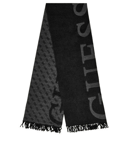 Sciarpa uomo Guess Milano nero multilogo C27GU18 AM9667POL03