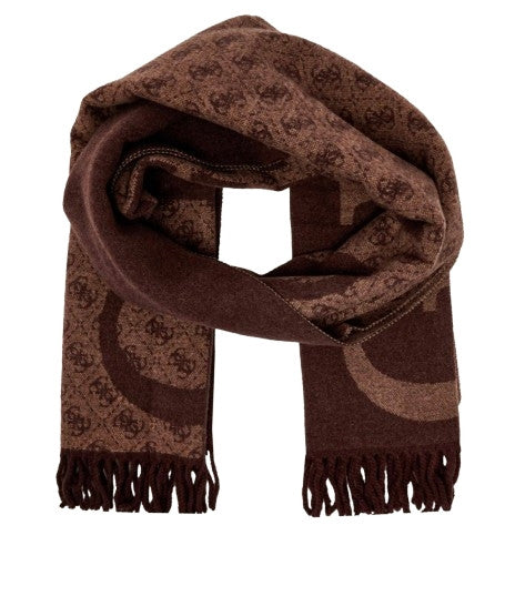 Sciarpa uomo Guess Milano marrone multilogo C27GU17 AM9667POL03