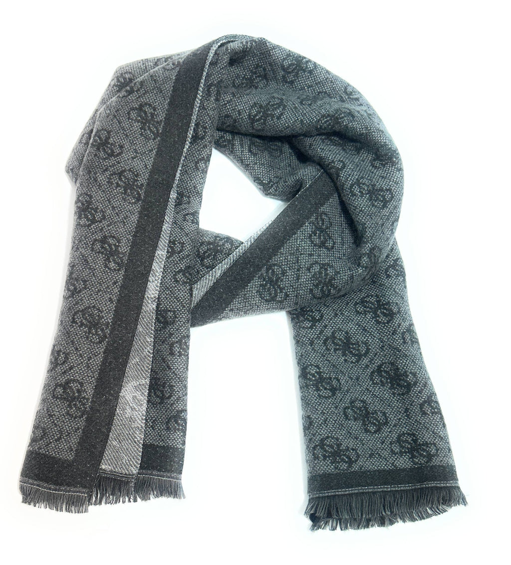 Sciarpa uomo Guess nero/grigio multilogo C27GU16 AM9665POL03
