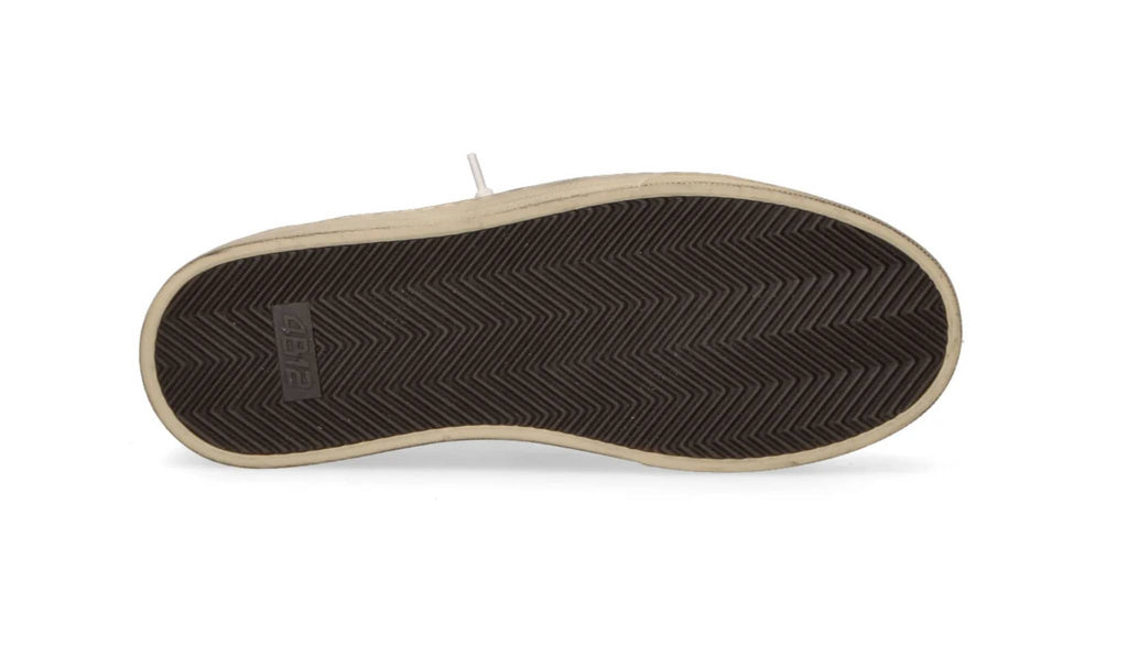 Scarpe uomo 4B12 sneakers white/ brown U27QB07 HYPER-U3016