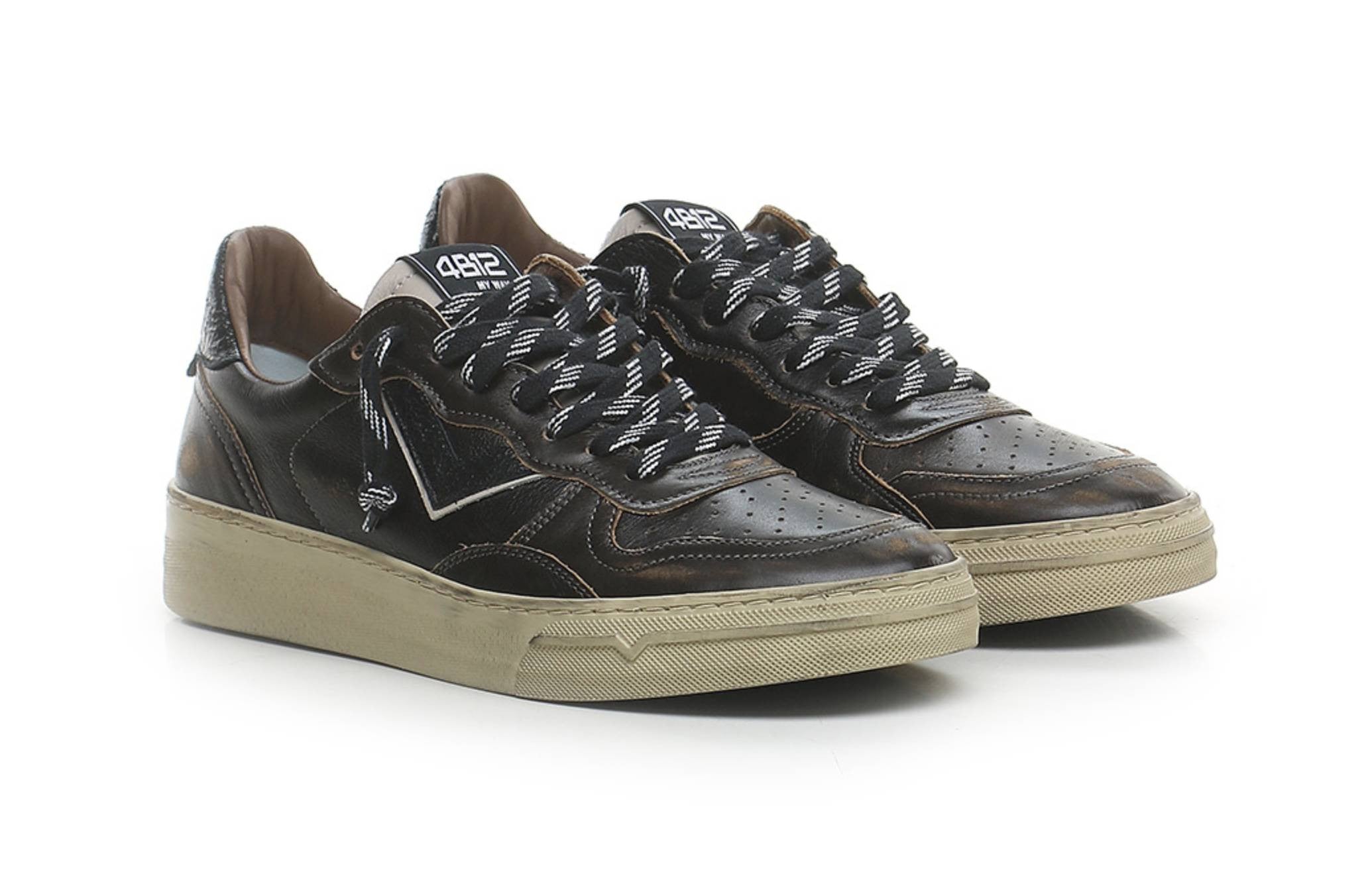 Scarpe uomo 4B12 sneaker testa di moro U27QB05 HYPER-U3021