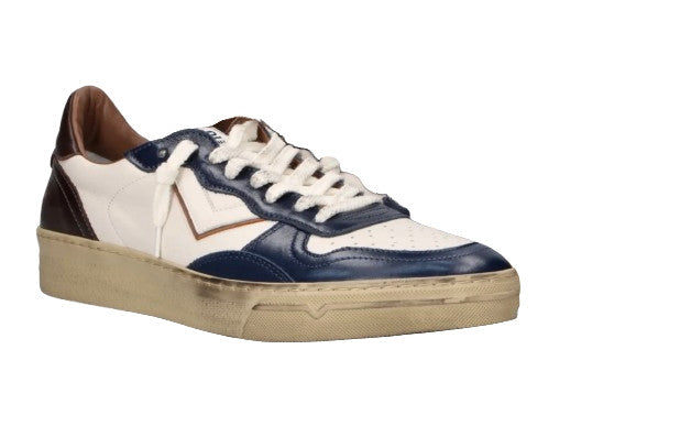 Scarpe uomo 4B12 sneaker blue/ brown U27QB08 HYPER-U3015