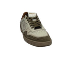 Scarpe uomo Blauer sneaker in pelle bianco/verde militare/rosso U27BU01 F6MURRAY22/CRK