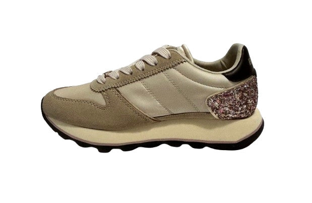 Scarpe donna Blauer sneaker pelle/tessuto/ecopelle cream/pink D27BU04 F6MILLS01/GLI