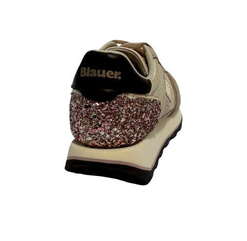 Scarpe donna Blauer sneaker pelle/tessuto/ecopelle cream/pink D27BU04 F6MILLS01/GLI