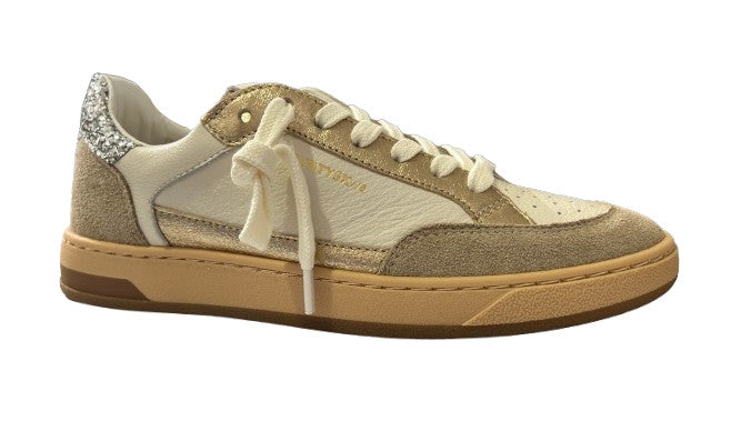 Sneaker donna SVNTYSX 7/6 Stay-D22 white/ platinum / glitter D27SV02