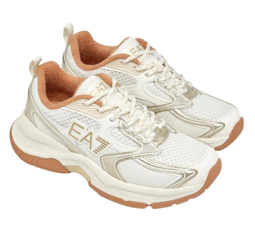 Sneaker EA7 Emporio Armani Predator white/ light gold unisex U27EA05 X8X249 XK446 MZ858