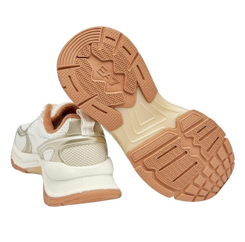 Sneaker EA7 Emporio Armani Predator white/ light gold unisex U27EA05 X8X249 XK446 MZ858