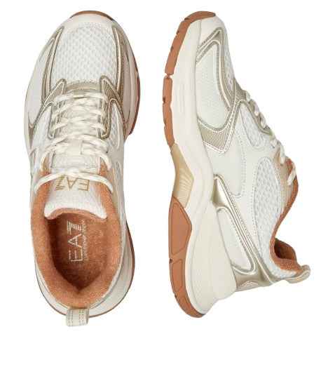 Sneaker EA7 Emporio Armani Predator white/ light gold unisex U27EA05 X8X249 XK446 MZ858