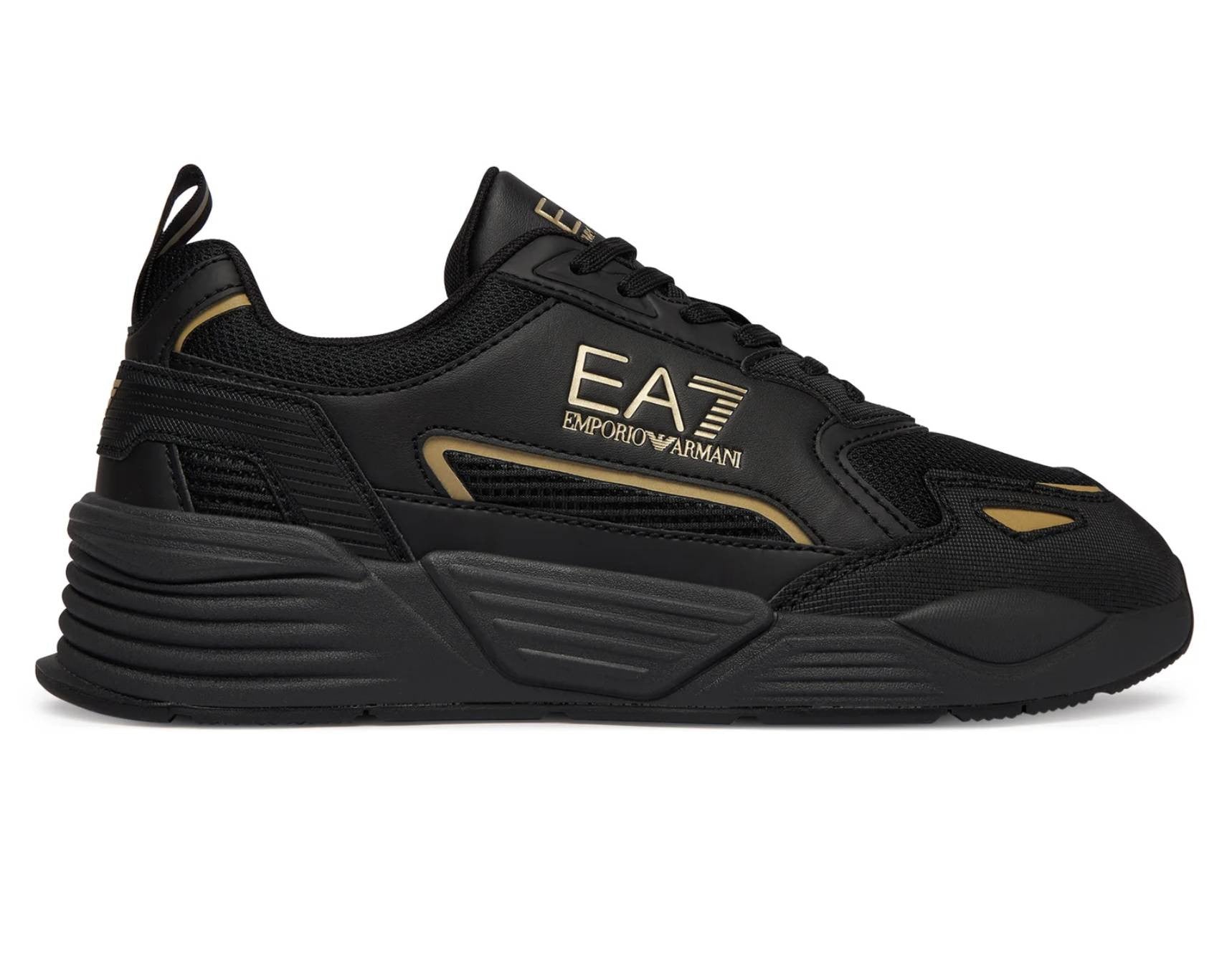 Sneaker EA7 Emporio Armani triple black/gold U27EA06 7X000308 AF18447 MZ177