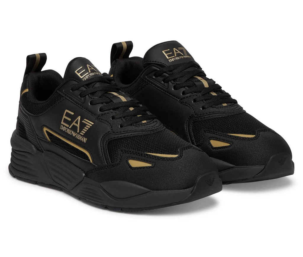 Sneaker EA7 Emporio Armani triple black/gold U27EA06 7X000308 AF18447 MZ177