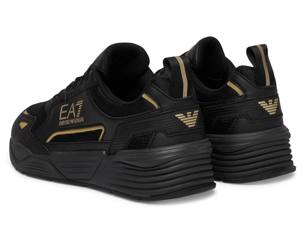 Sneaker EA7 Emporio Armani triple black/gold U27EA06 7X000308 AF18447 MZ177