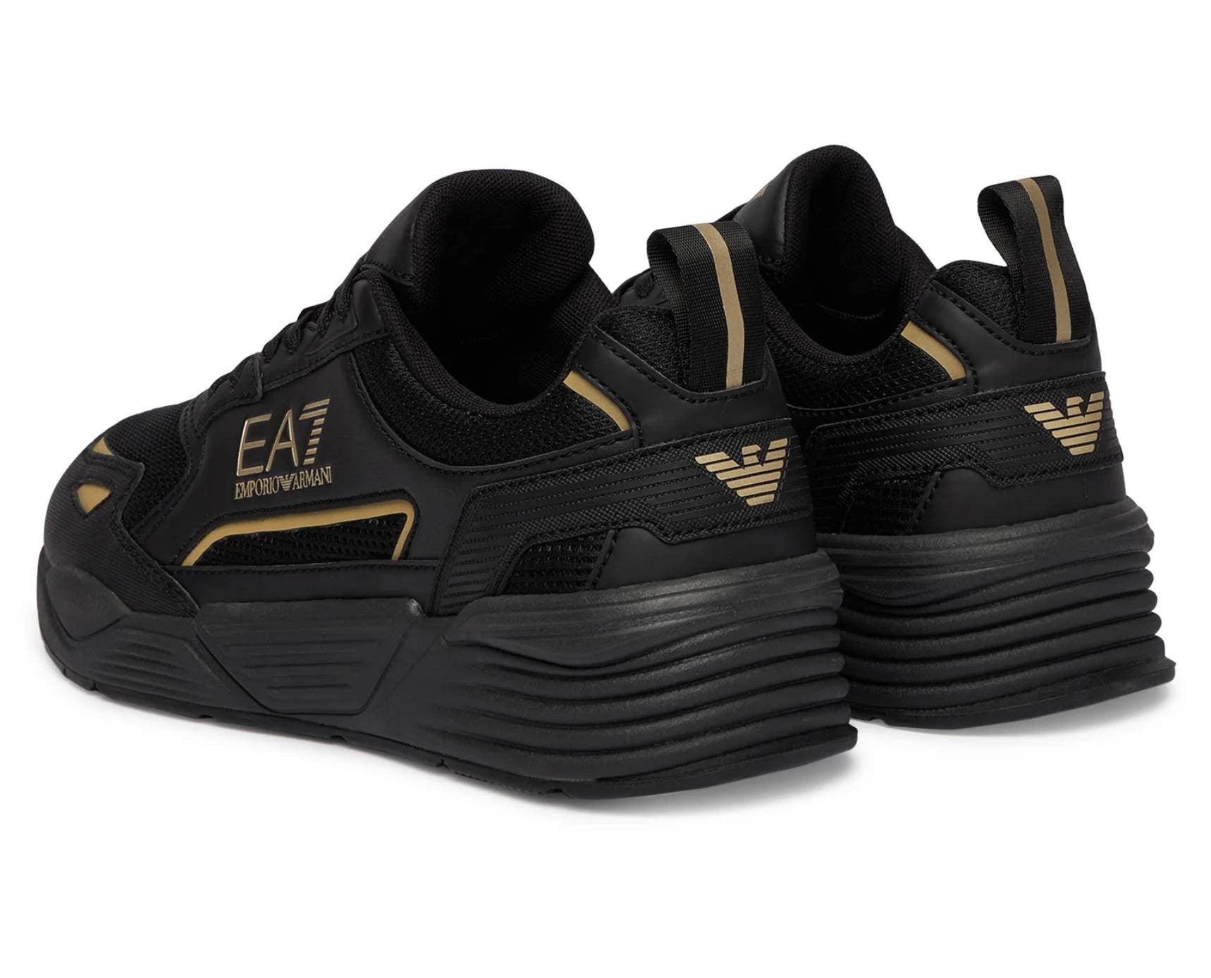 Sneaker EA7 Emporio Armani triple black/gold U27EA06 7X000308 AF18447 MZ177
