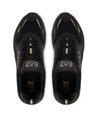 Sneaker EA7 Emporio Armani triple black/gold U27EA06 7X000308 AF18447 MZ177